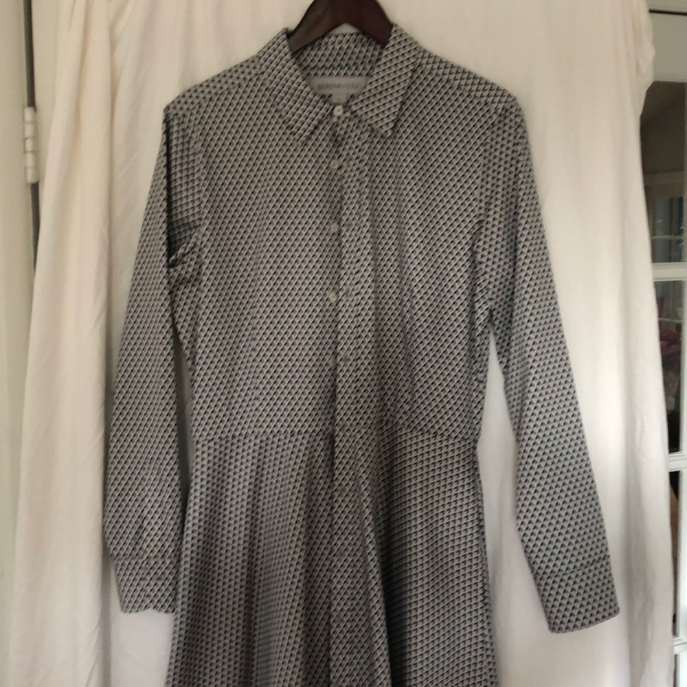 Serena and Lily Jane shirtdress diamond print